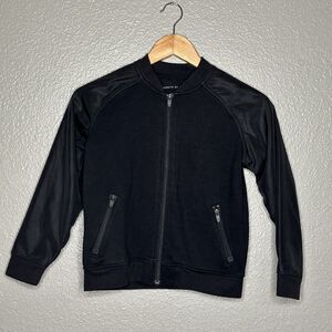 Rockets Of Awesome Black Bomber Jacket Size 8